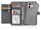Dux Ducis Lawa Apple iPhone 17 Hoesje 2-in-1 Wallet Book Case MagSafe Grijs