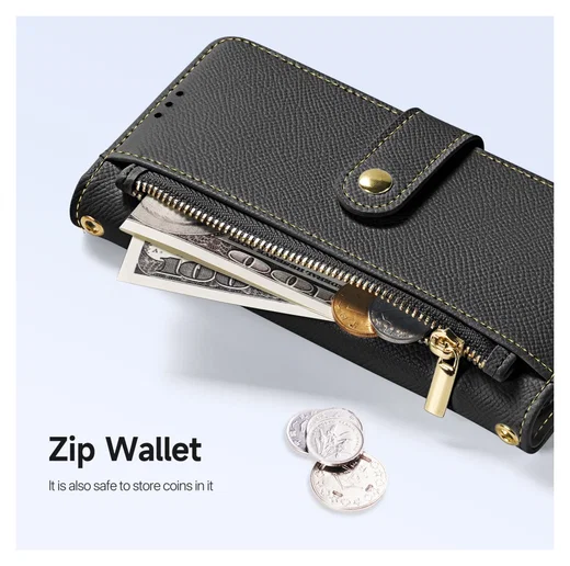 Dux Ducis Lawa Apple iPhone Air Hoesje 2-in-1 Wallet Book Case MagSafe Zwart afbeelding 10
