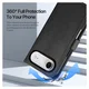 Dux Ducis Lawa Apple iPhone Air Hoesje 2-in-1 Wallet Book Case MagSafe Zwart afbeelding 4