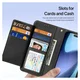 Dux Ducis Lawa Apple iPhone Air Hoesje 2-in-1 Wallet Book Case MagSafe Zwart afbeelding 9