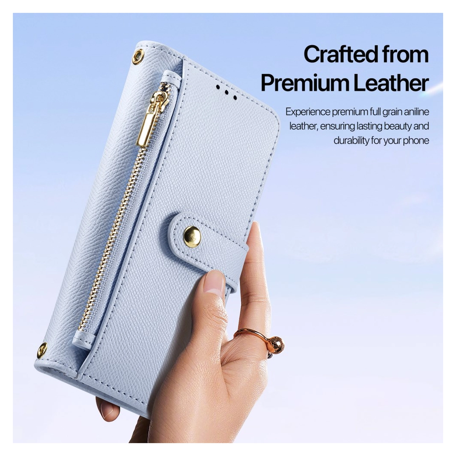Dux Ducis Lawa Apple iPhone Air Hoesje 2-in-1 Wallet Book Case MagSafe Blauw afbeelding 11