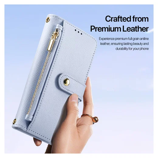Dux Ducis Lawa Apple iPhone Air Hoesje 2-in-1 Wallet Book Case MagSafe Blauw afbeelding 11