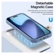 Dux Ducis Lawa Apple iPhone Air Hoesje 2-in-1 Wallet Book Case MagSafe Blauw afbeelding 5