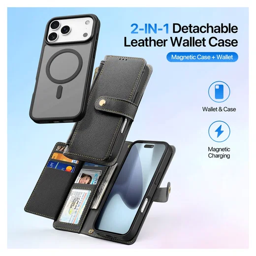 2-in-1 Telefoonhoes | Magnetische Wallet Case