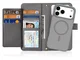 Dux Ducis Lawa iPhone 17 Pro Max Hoesje 2-in-1 Wallet Book Case MagSafe Grijs afbeelding 1
