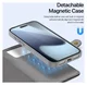Dux Ducis Lawa iPhone 17 Pro Max Hoesje 2-in-1 Wallet Book Case MagSafe Grijs afbeelding 5