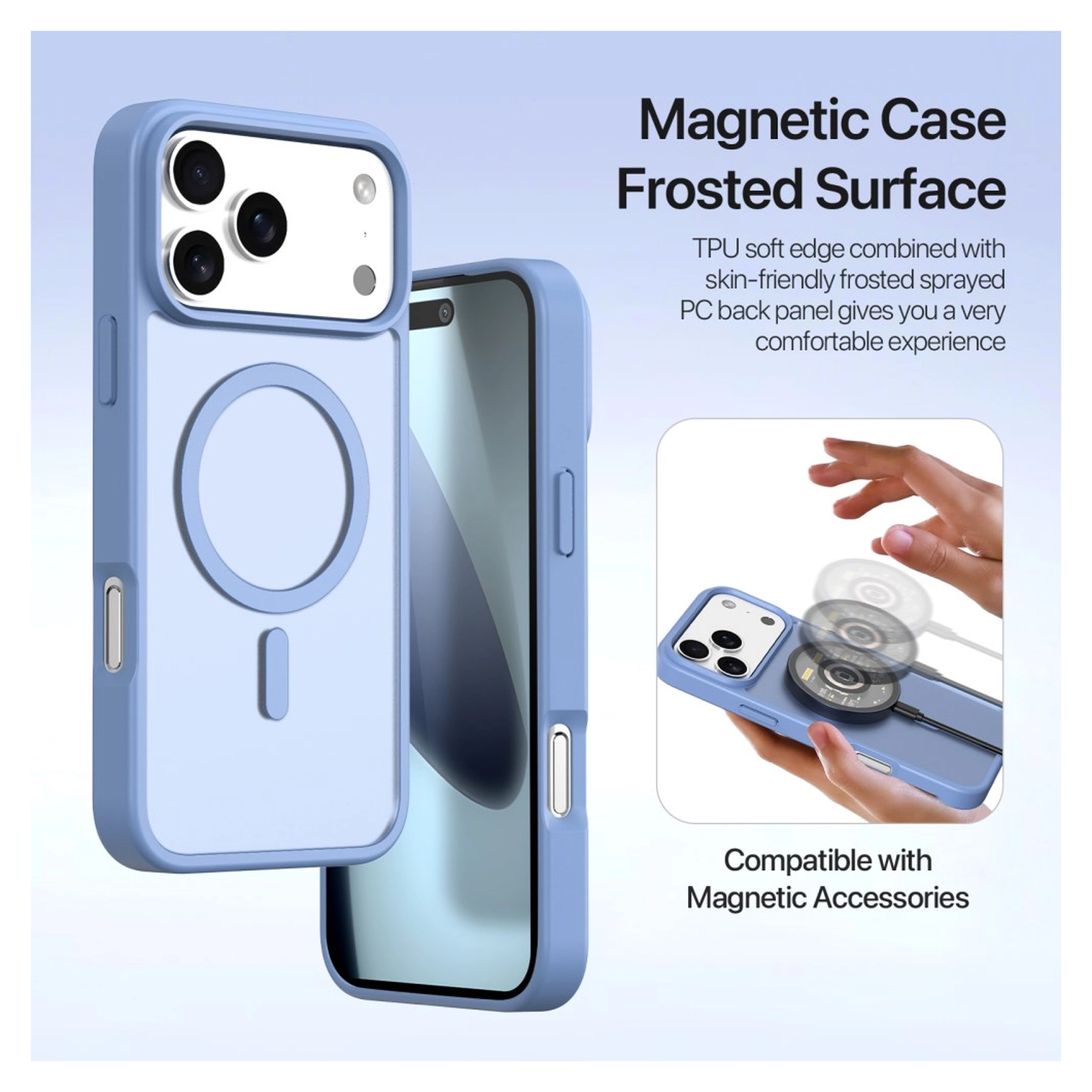 Dux Ducis Lawa iPhone 17 Pro Max Hoesje 2-in-1 Wallet Book Case MagSafe Blauw afbeelding 8