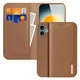 Dux Ducis Hivo Apple iPhone 17 Hoesje RFID Book Case Bruin afbeelding 1
