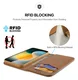 Dux Ducis Hivo Apple iPhone 17 Hoesje RFID Book Case Bruin afbeelding 4