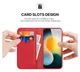 Dux Ducis Hivo Apple iPhone 17 Hoesje RFID Book Case Rood afbeelding 3