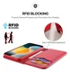 Dux Ducis Hivo Apple iPhone 17 Hoesje RFID Book Case Rood afbeelding 4