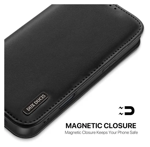 Dux Ducis Hivo Apple iPhone Air Hoesje RFID Book Case Zwart afbeelding 6