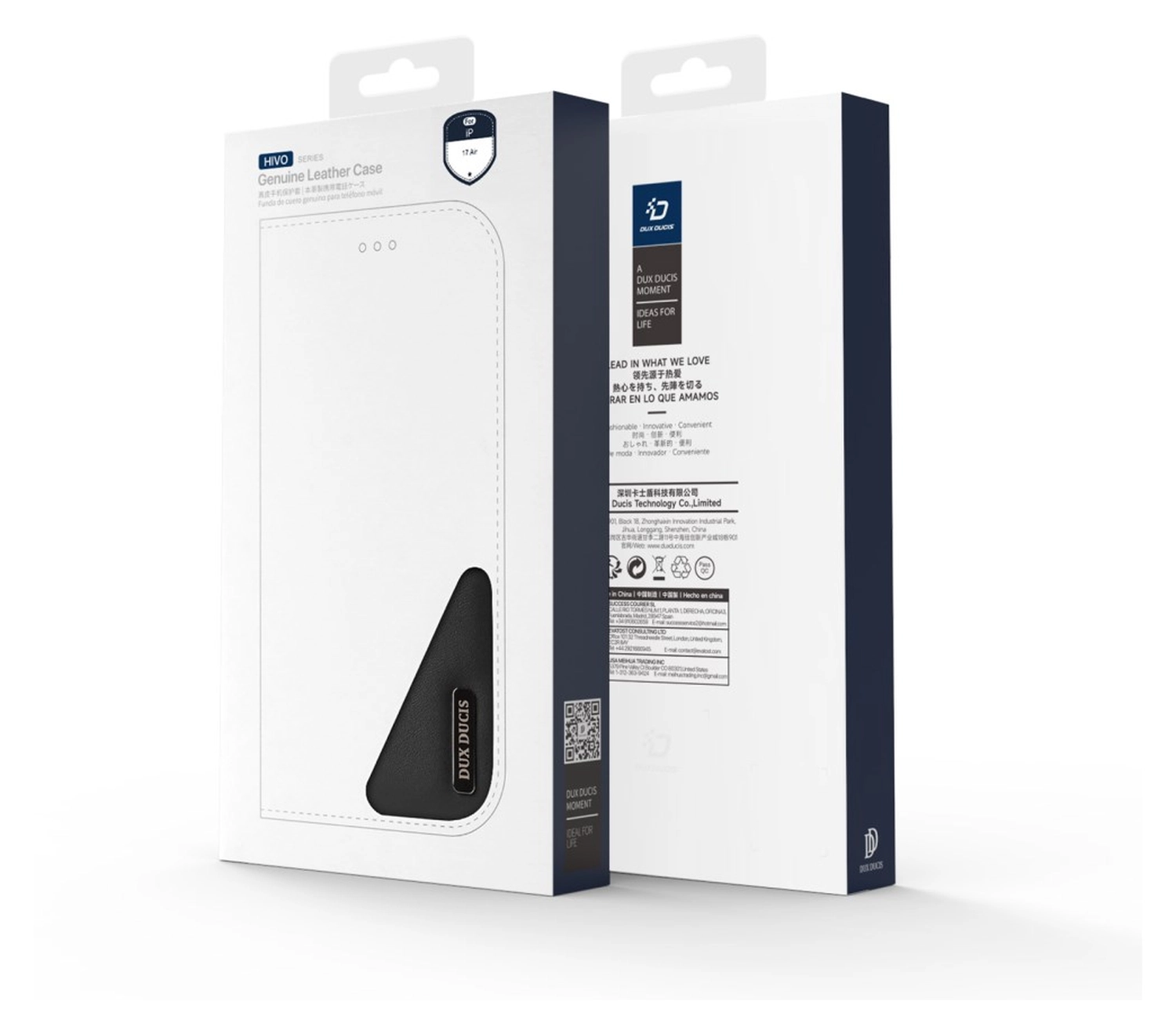 Dux Ducis Hivo Apple iPhone Air Hoesje RFID Book Case Zwart afbeelding 9