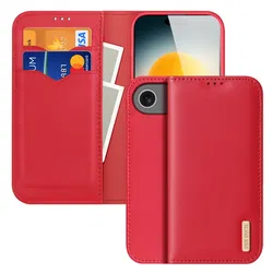 Dux Ducis Hivo Apple iPhone Air Hoesje RFID Book Case Rood afbeelding