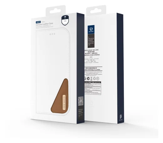 Dux Ducis Hivo Apple iPhone 17 Pro Hoesje RFID Book Case Bruin afbeelding 9