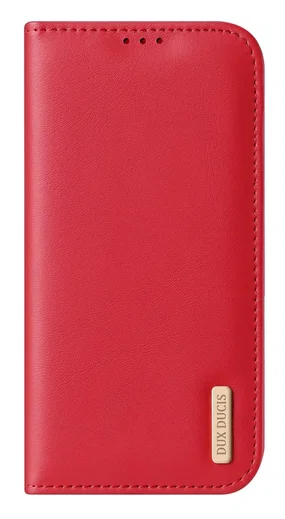 Dux Ducis Hivo Apple iPhone 17 Pro Hoesje RFID Book Case Rood afbeelding 2