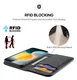 Dux Ducis Hivo Apple iPhone 17 Pro Max Hoesje RFID Book Case Zwart afbeelding 4