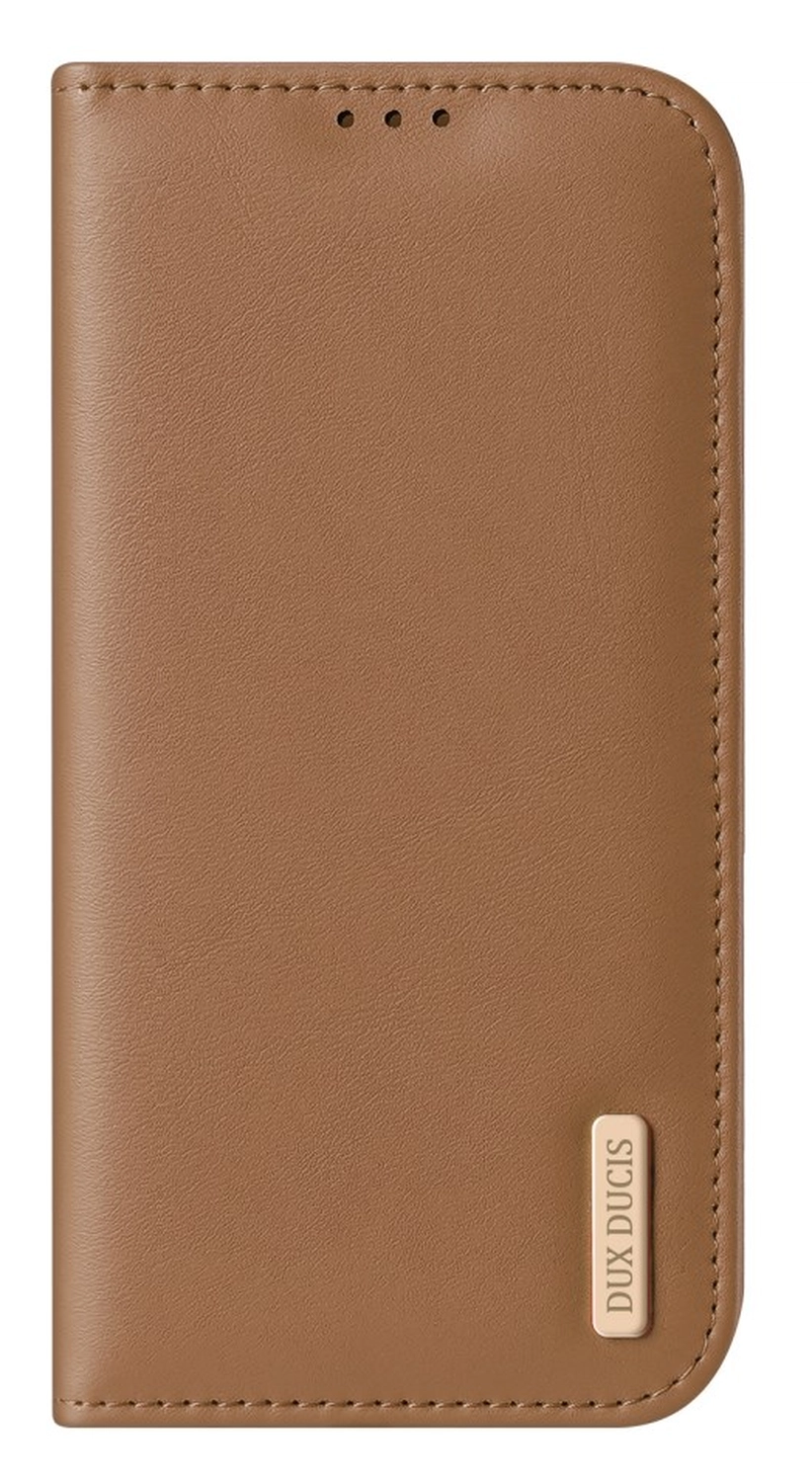 Dux Ducis Hivo Apple iPhone 17 Pro Max Hoesje RFID Book Case Bruin afbeelding 2