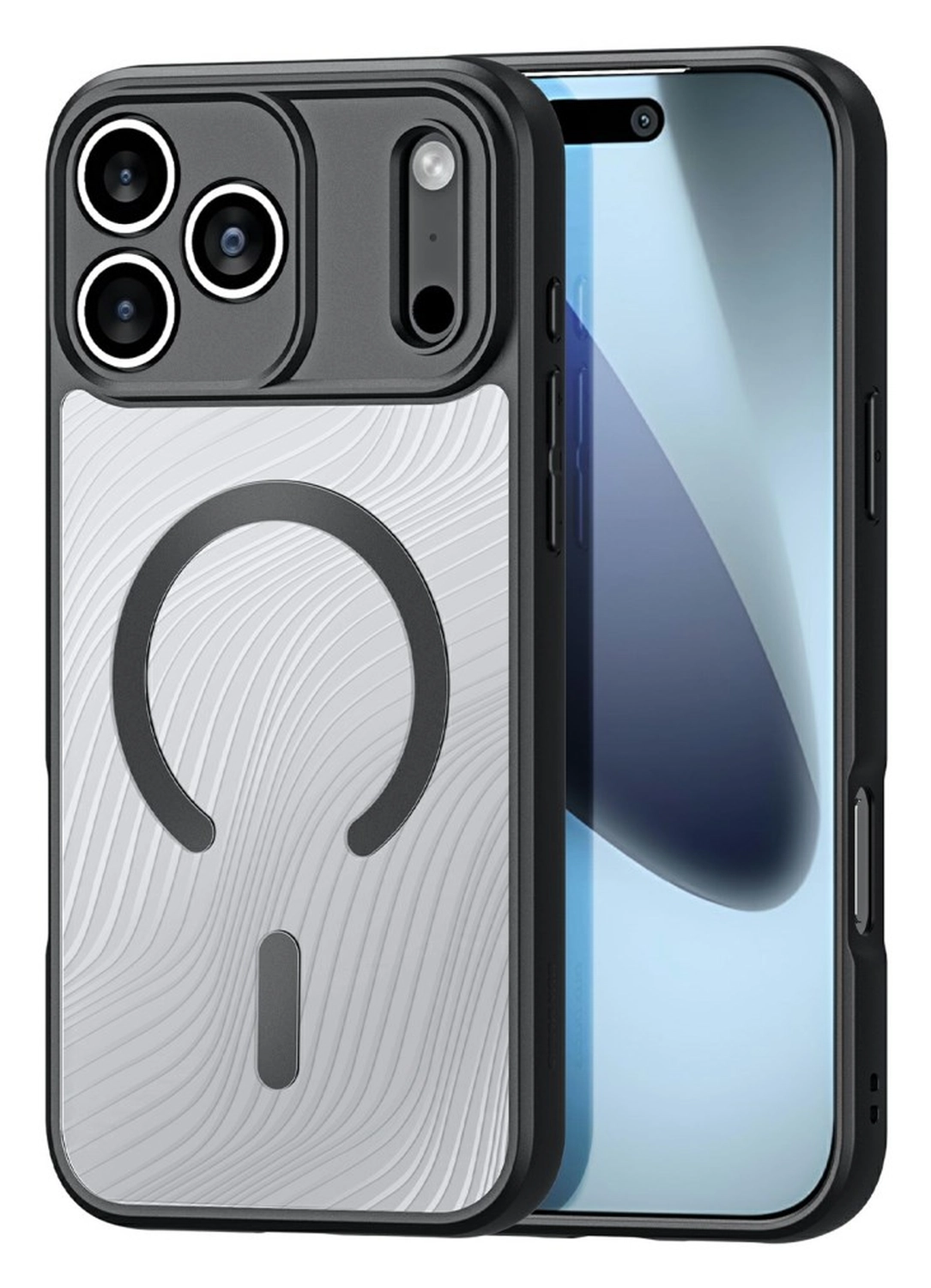 Dux Ducis Aimo Apple iPhone 17 Pro Hoesje MagSafe Back Cover Zwart afbeelding 1