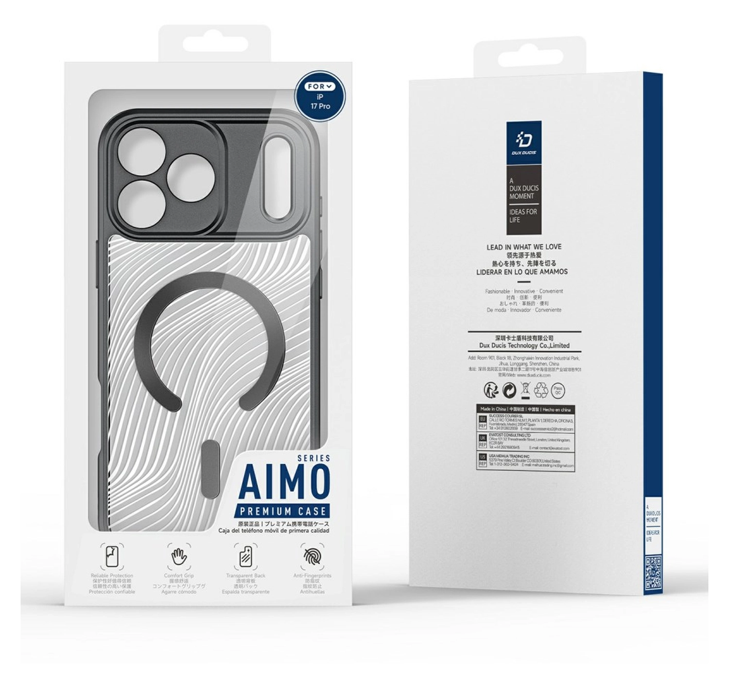 Dux Ducis Aimo Apple iPhone 17 Pro Hoesje MagSafe Back Cover Zwart afbeelding 9