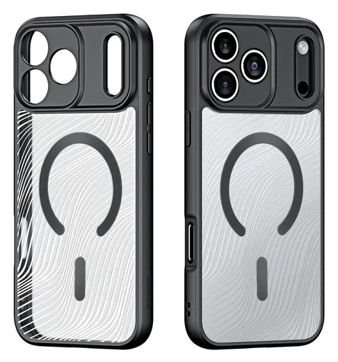 Dux Ducis Aimo Apple iPhone 17 Pro Max Hoesje MagSafe Back Cover Zwart afbeelding 2