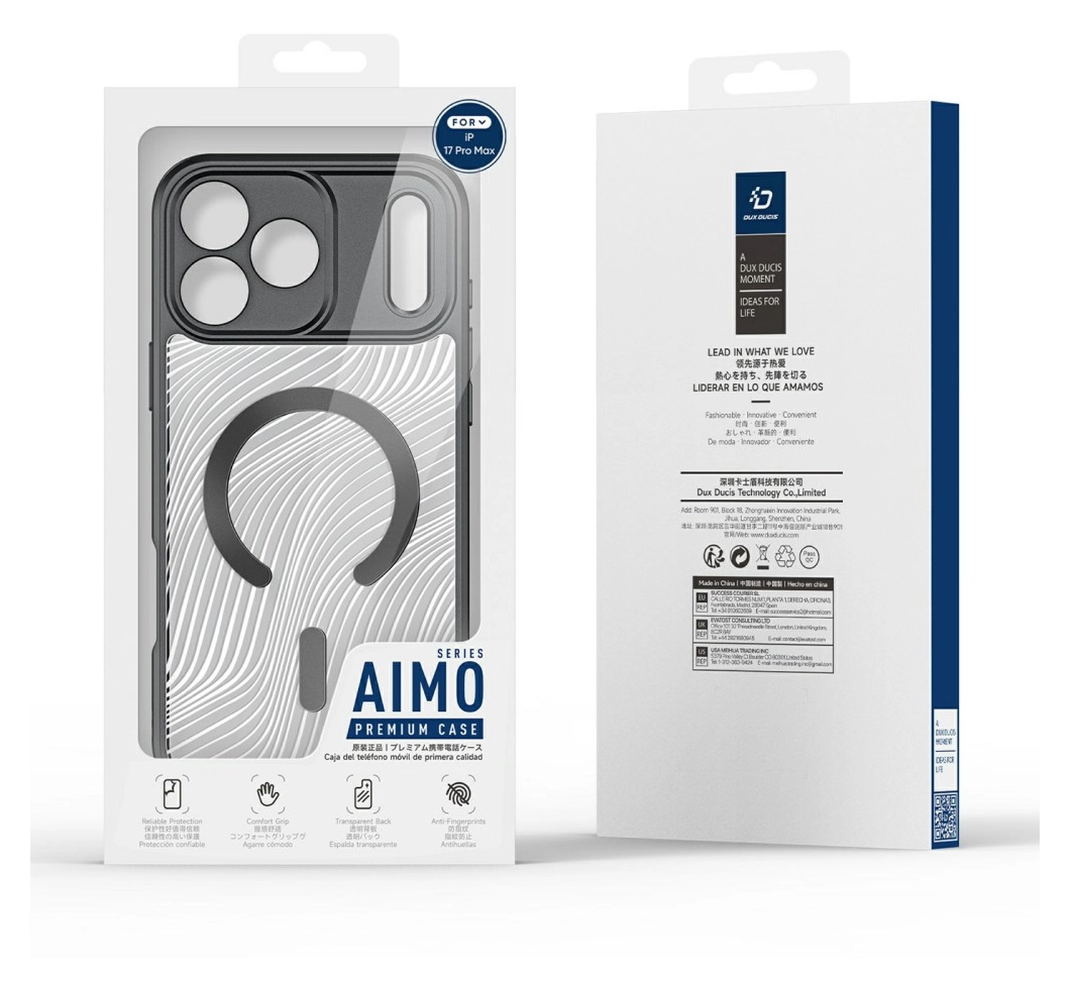 Dux Ducis Aimo Apple iPhone 17 Pro Max Hoesje MagSafe Back Cover Zwart afbeelding 9