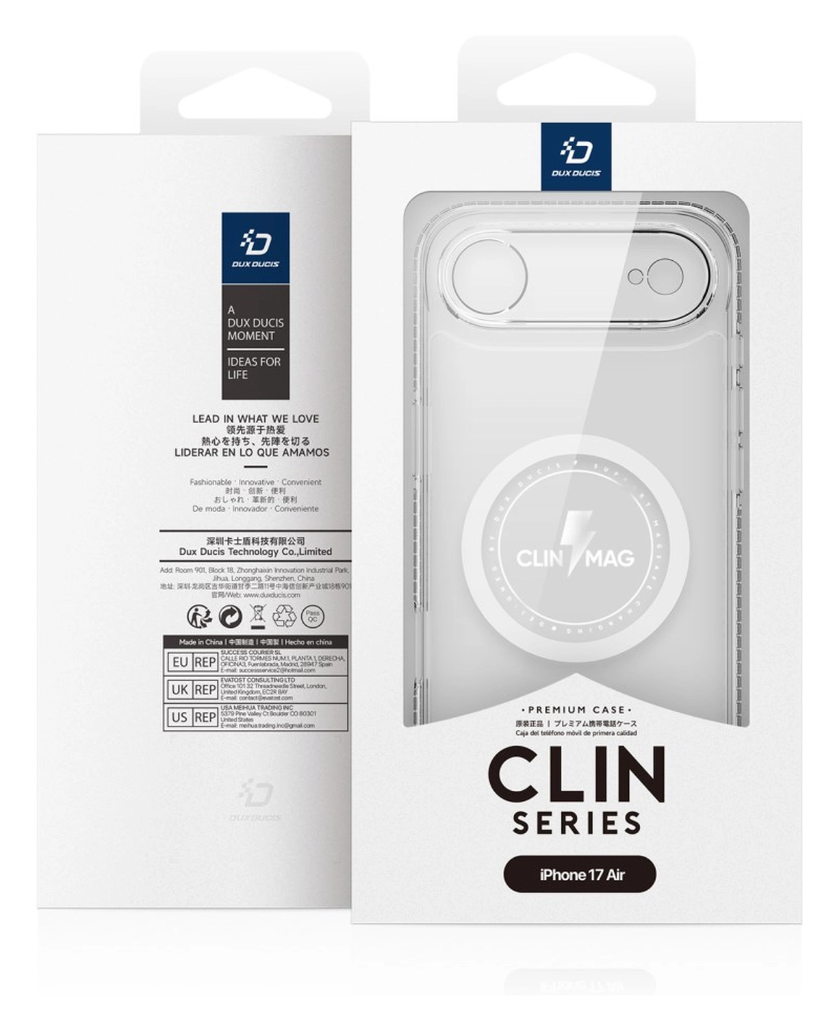 Dux Ducis Clin Apple iPhone Air Hoesje MagSafe Back Cover Transparant afbeelding 12