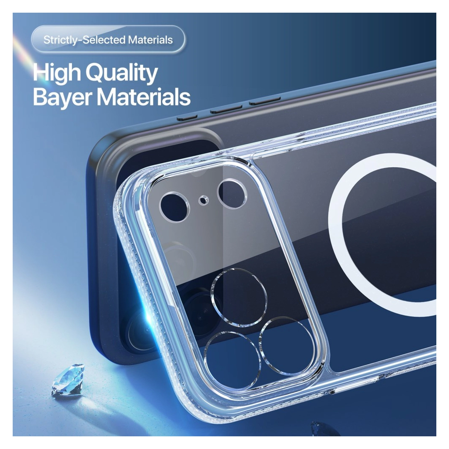 Dux Ducis Clin Apple iPhone 17 Pro Hoesje MagSafe Back Cover Transparant afbeelding 6