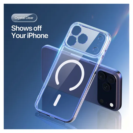 Dux Ducis Clin Apple iPhone 17 Pro Hoesje MagSafe Back Cover Transparant afbeelding 3