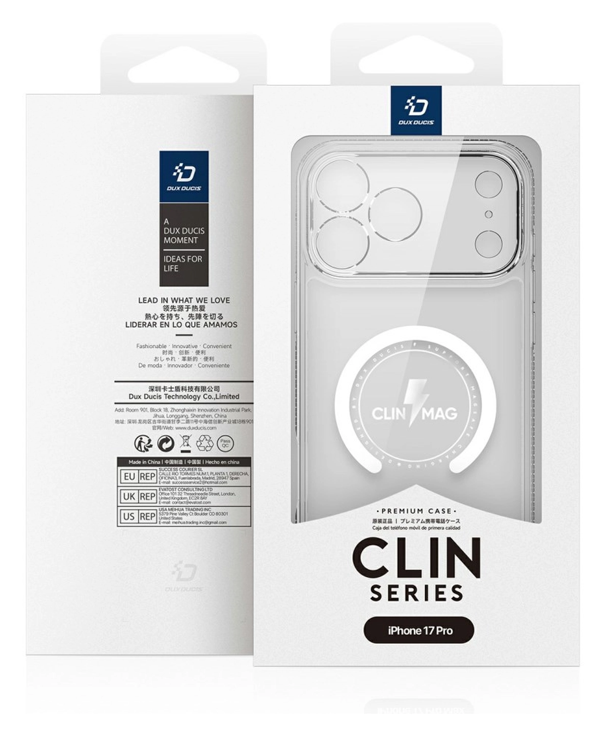 Dux Ducis Clin Apple iPhone 17 Pro Hoesje MagSafe Back Cover Transparant afbeelding 13