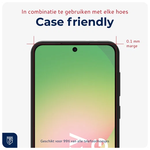Rosso Samsung Galaxy A56 / S24 FE Tempered Glass met Installatietray (2-Pack) afbeelding 9