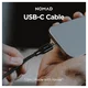 Nomad Kevlar USB-C naar USB-C Kabel 240W Power Delivery Fast Charge 1.5M Wit afbeelding 5
