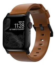 Nomad Modern Leather Band Apple Watch 46/49MM English Tan afbeelding