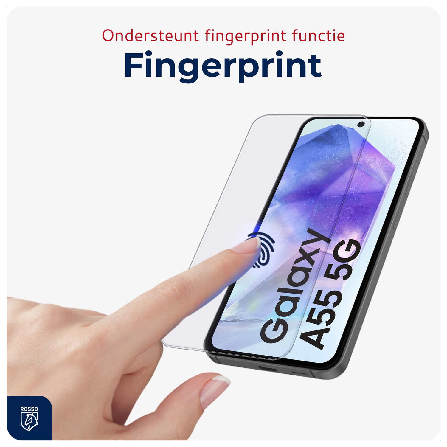 Rosso Samsung Galaxy A55 Tempered Glass met Installatietray (2-Pack) afbeelding 2
