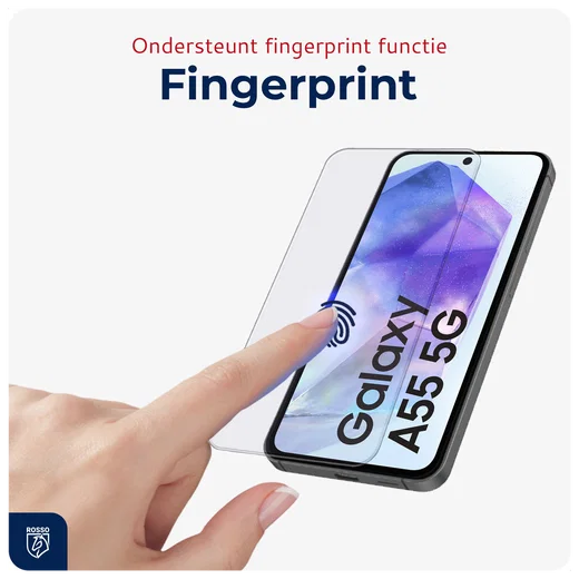 Rosso Samsung Galaxy A55 Tempered Glass met Installatietray (2-Pack) afbeelding 2