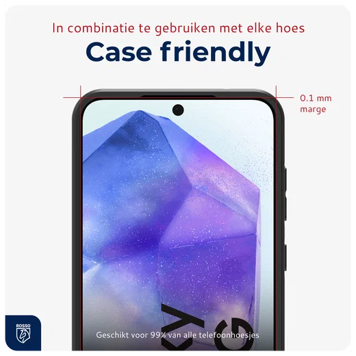 Rosso Samsung Galaxy A55 Tempered Glass met Installatietray (2-Pack) afbeelding 5