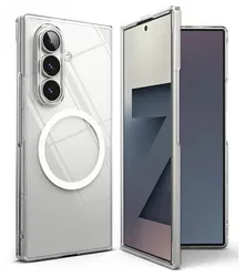 Ringke Slim Magnetic Samsung Galaxy Z Fold 7 Hoesje MagSafe Transparant afbeelding