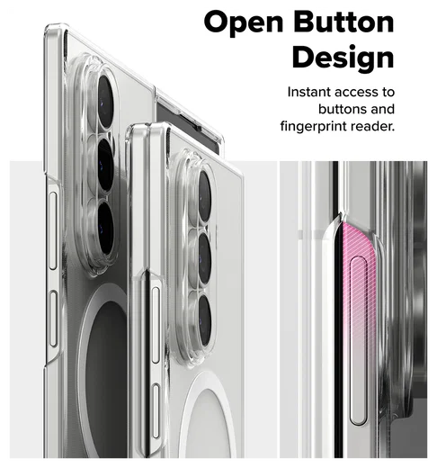 Ringke Slim Magnetic Samsung Galaxy Z Fold 7 Hoesje MagSafe Transparant afbeelding 11