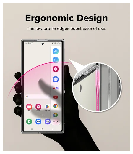 Ringke Slim Magnetic Samsung Galaxy Z Fold 7 Hoesje MagSafe Transparant afbeelding 12