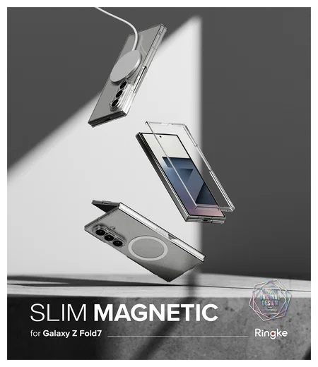 Ringke Slim Magnetic Samsung Galaxy Z Fold 7 Hoesje MagSafe Transparant afbeelding 16
