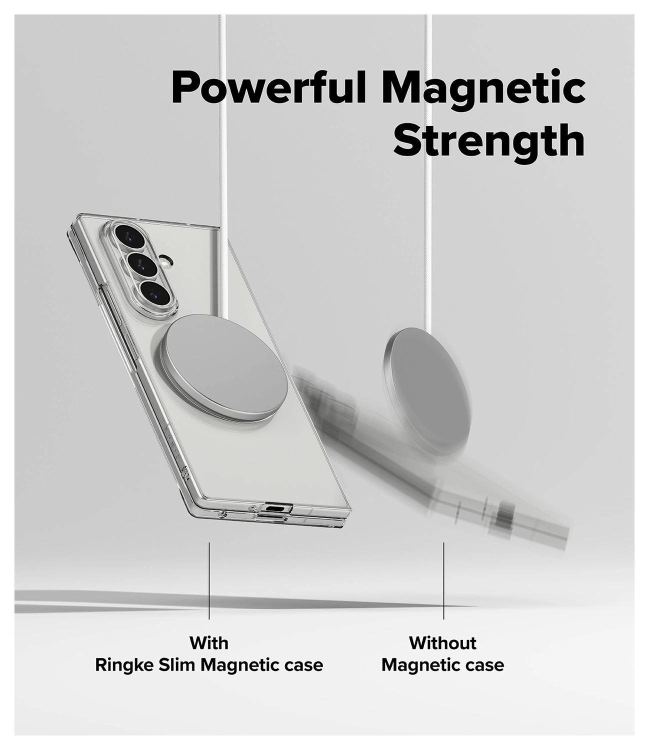 Ringke Slim Magnetic Samsung Galaxy Z Fold 7 Hoesje MagSafe Transparant afbeelding 9