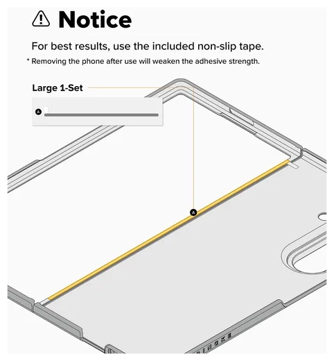Ringke Fusion Samsung Galaxy Z Fold 7 Hoesje Back Cover Transparant afbeelding 10