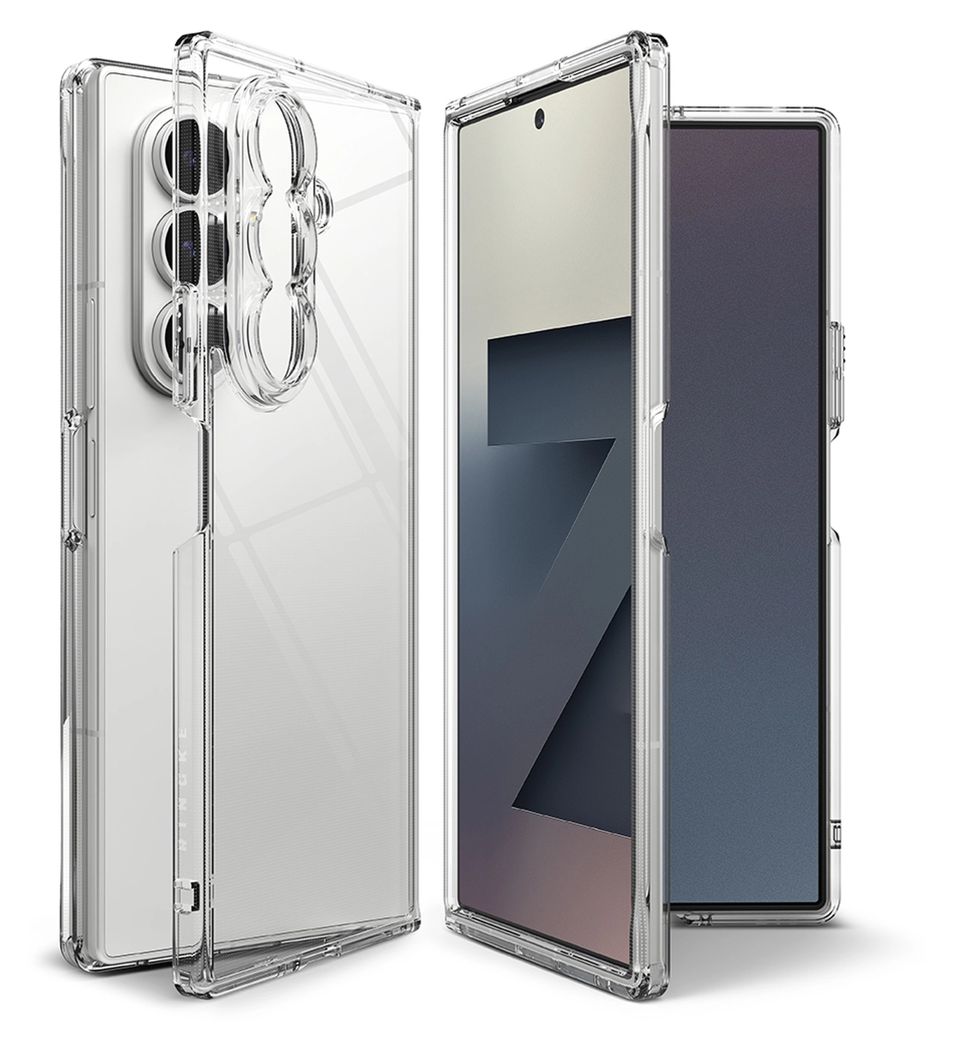 Ringke Fusion Samsung Galaxy Z Fold 7 Hoesje Back Cover Transparant afbeelding 2