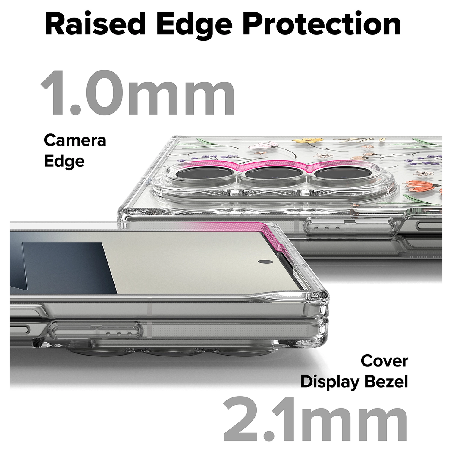 Ringke Fusion Design Samsung Galaxy Z Fold 7 Hoesje Back Cover Dry Flowers afbeelding 10