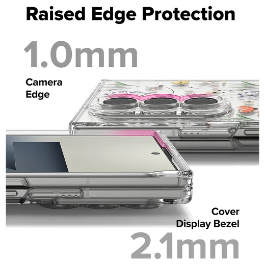 Ringke Fusion Design Samsung Galaxy Z Fold 7 Hoesje Back Cover Dry Flowers afbeelding 10