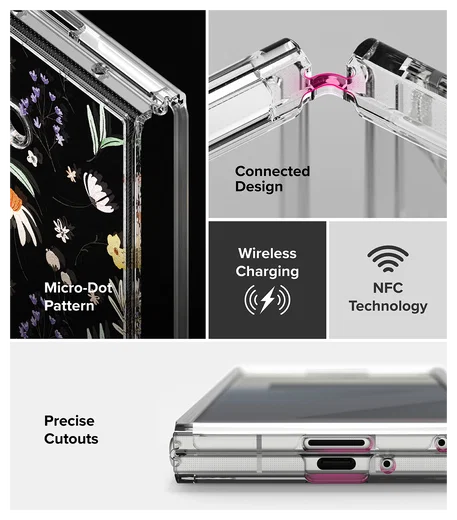 Ringke Fusion Design Samsung Galaxy Z Fold 7 Hoesje Back Cover Dry Flowers afbeelding 14