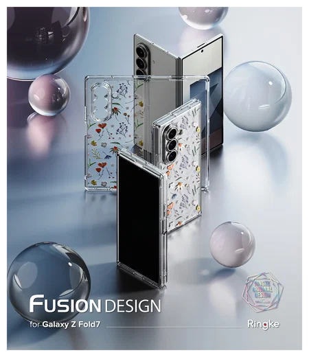 Ringke Fusion Design Samsung Galaxy Z Fold 7 Hoesje Back Cover Dry Flowers afbeelding 15