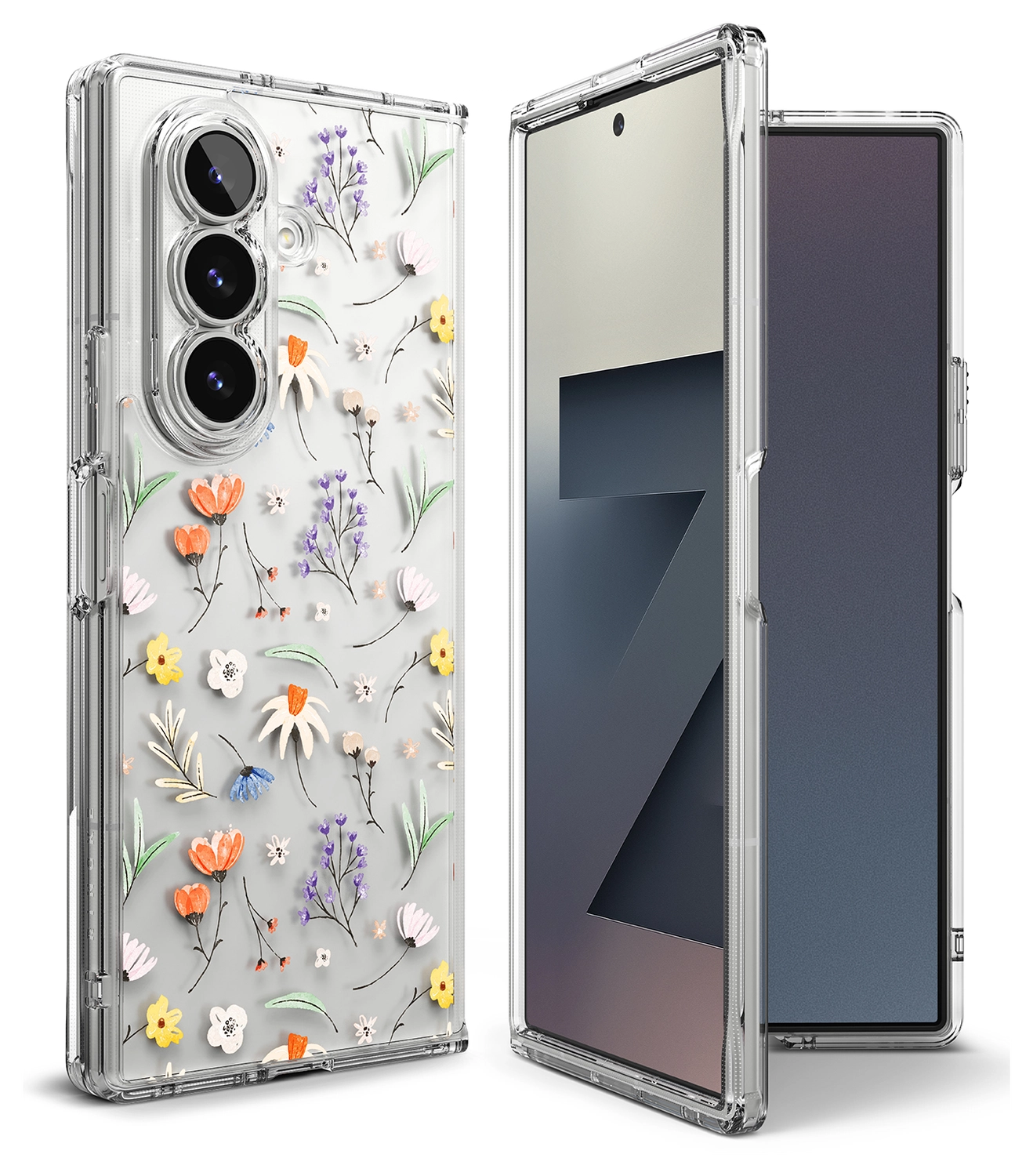 Ringke Fusion Design Samsung Galaxy Z Fold 7 Hoesje Back Cover Dry Flowers afbeelding 17