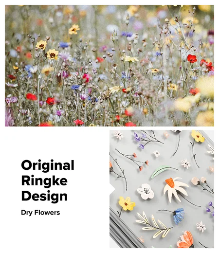 Ringke Fusion Design Samsung Galaxy Z Fold 7 Hoesje Back Cover Dry Flowers afbeelding 4