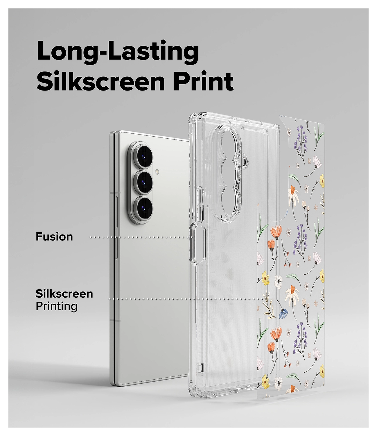 Ringke Fusion Design Samsung Galaxy Z Fold 7 Hoesje Back Cover Dry Flowers afbeelding 7